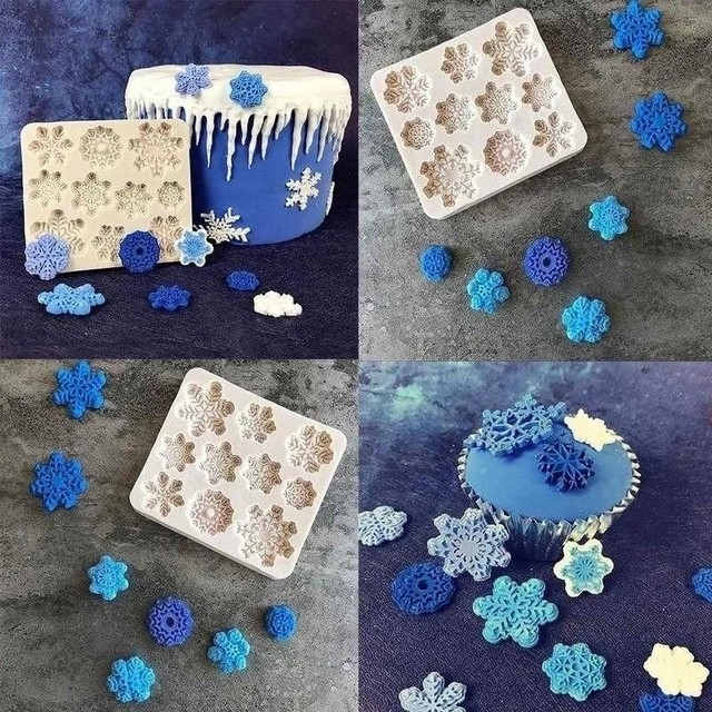 Snowflake Shape Cake Mold, Christmas Chocolate Mold, DIY Silicone Baking  Molds, Christmas Decorations, Bakery Accessories - AliExpress